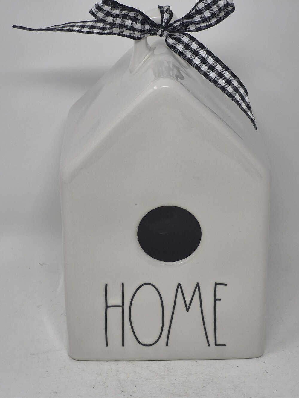 Rae Dunn Bird house HOME White Black Artisan Collection by Magenta